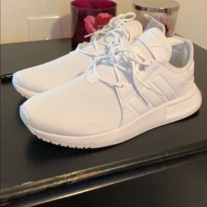 All white adidas worn once